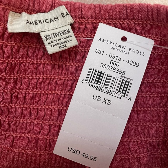 American Eagle pink tiered eyelet skirt - Picture 3 of 3